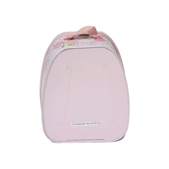 Disney Princesses Tin Box Zip Tote Lunch Box Belle Cinderella Snow White Pink - Picture 3 of 3